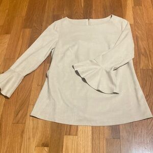 Sail to Sable Cream Bell Sleeve Blouse NWT